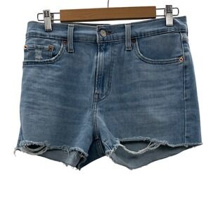 LEVI'S‎ Light Blue High Rise Distressed Jean Shorts Women's Size 29 Summer